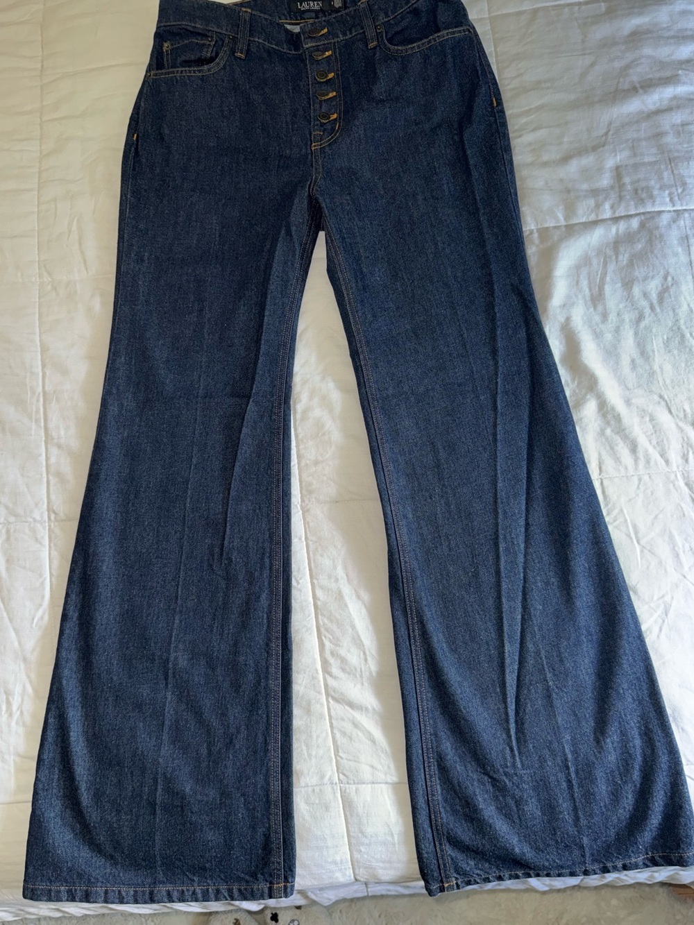 Ralph Lauren Dark Blue Wide-Leg Jeans